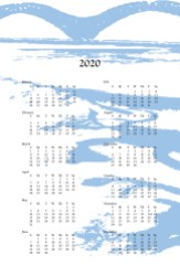 2020 wall calendar - M bridge